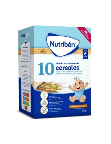 Nutriben Papilla 10 Cereales 600 gr