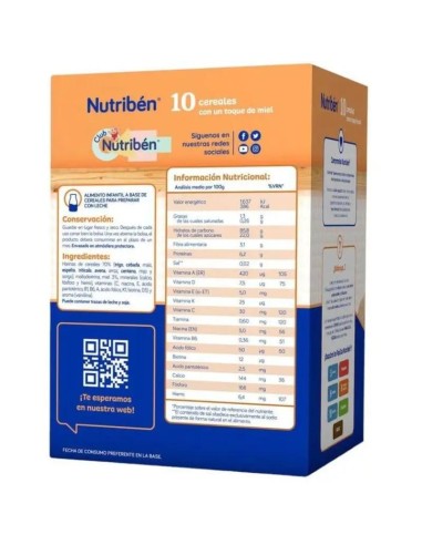 Nutriben Papilla 10 Cereales 600 gr