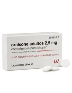 Oralsone Adultos 2,5 mg 12 comprimidos Para Chupar 2