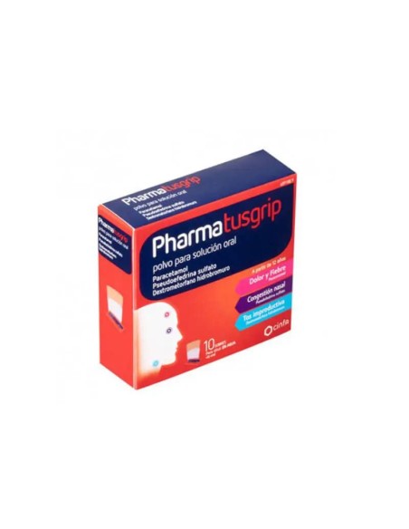 Pharmatusgrip 10 sobres Polvo Solución Oral