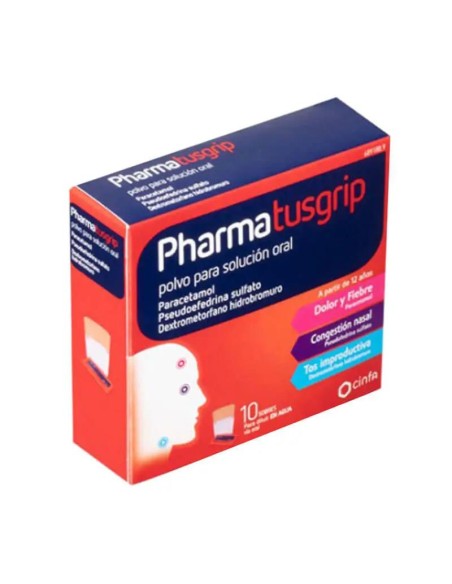 Pharmatusgrip 10 sobres Polvo Solución Oral