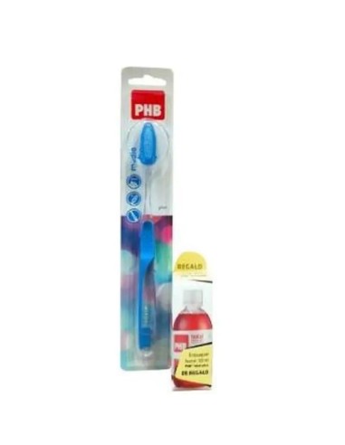 Phb Cepillo Dental Plu.Medio+Enj. Total Pl 30Ml