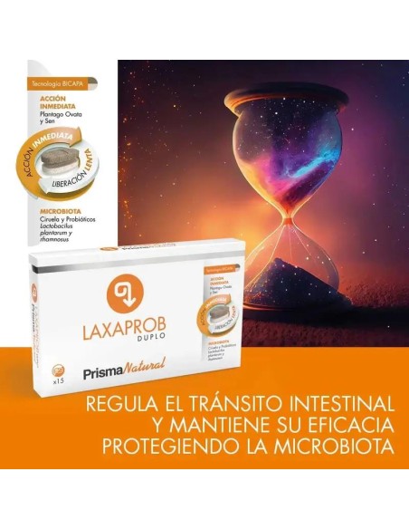 Prisma Natural  Laxaprob Bicapa, 15 Comprimidos