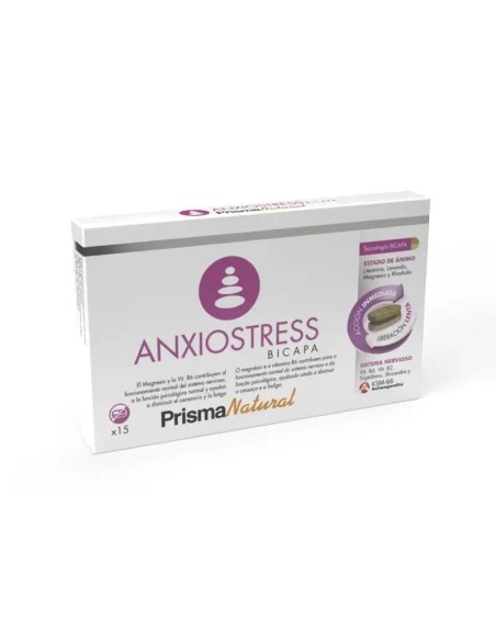 Prisma Natural Anxio-Stress Bicapa, 15 Comprimidos