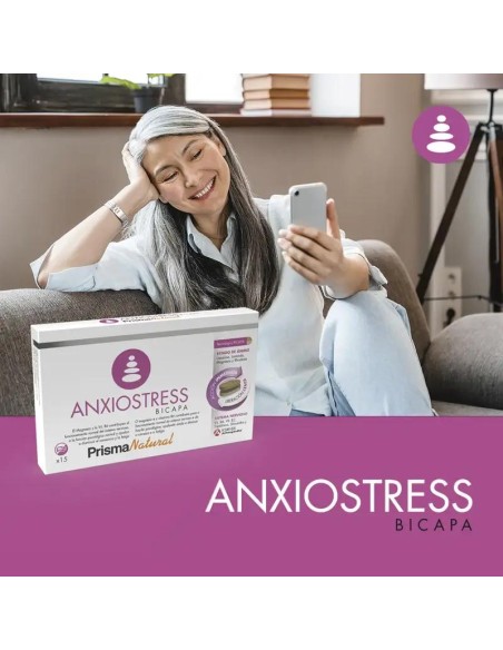 Prisma Natural Anxio-Stress Bicapa, 15 Comprimidos