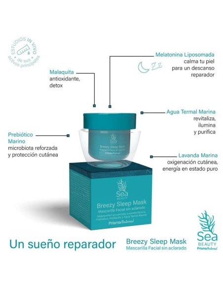 Prisma Natural Sea Beauty Breezy Sleep Mask, 50 ml