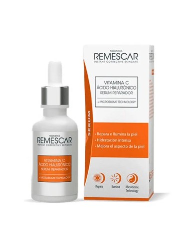 Remescar Vitamina C & Ácido Hialurónico Sérum Reparador, 30 ml