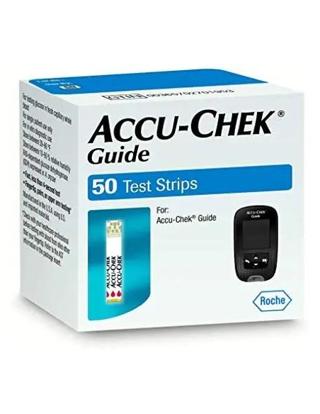 Roche Accu Chek Guide 50 Tiras React Glucemia