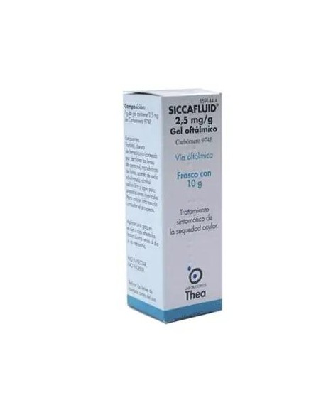 Siccafluid 2,5 mg/g Gel Oftálmico 10 gr