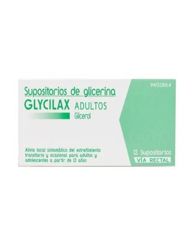Supositorios Glicerina Glycilax Adultos 12 Supositorios