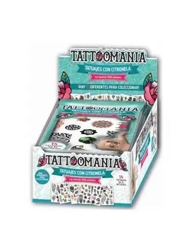 Tattomania Tatuajes Con Citronela, 24 unidades
