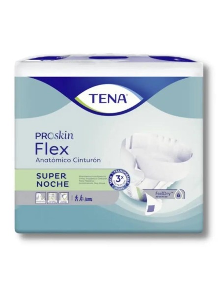 Tena Pañal Flex Anatómico Cinturon Talla Grande Supernoche, 80 unidades