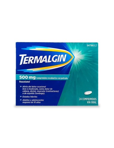 Termalgin, 500 mg 24 comprimidos recubiertos