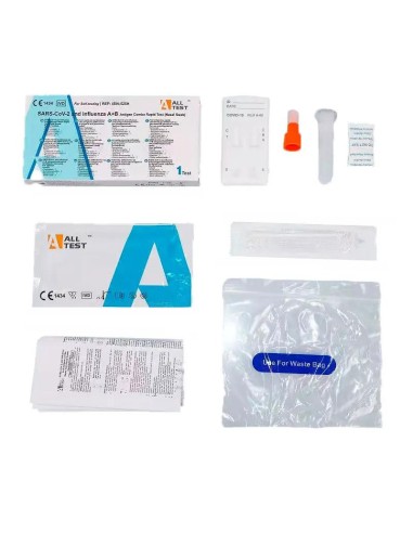 Test Duo Antígenos SARS-CoV-2 y Gripe A/B, 1 Unidad