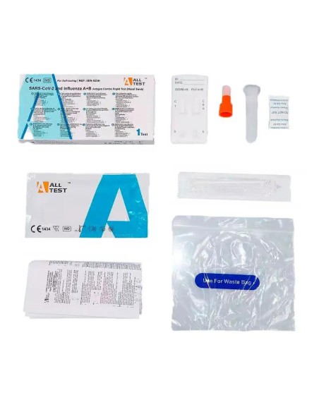 Test Duo Antígenos SARS-CoV-2 y Gripe A/B, 1 Unidad