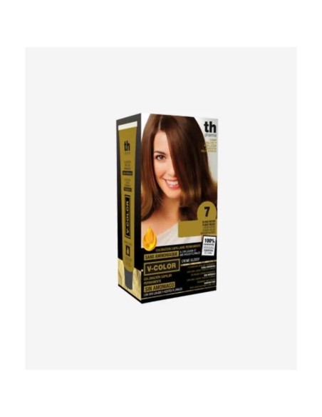 Th Pharma V Color- Kit Tinte Nº 7 Sin Amoniaco C/Oro Líquido