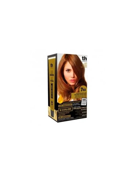 Th Pharma V Color- Kit Tinte Nº 7.03 Sin Amoniaco C/Oro Líquido
