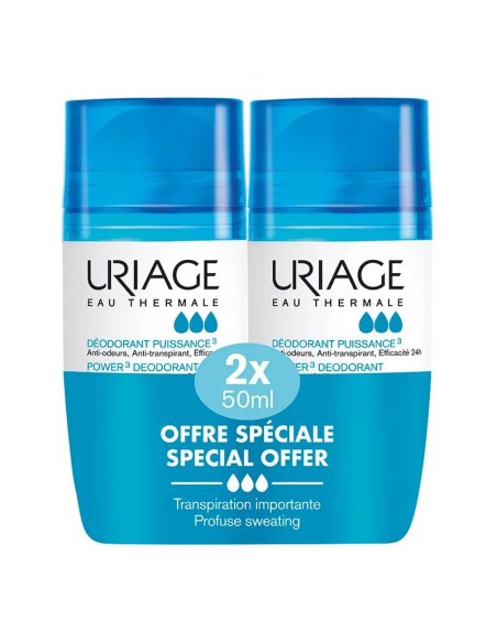 Uriage Promo Desodorante Triactivo Power3 , 50 x 2 ml
