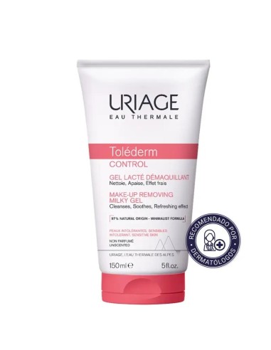 Uriage Toléderm Control Gel-Leche Desmaquillante 150Ml