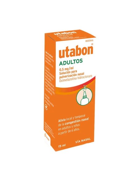Utabon Adultos 0.5 mg/ ml Nebulizador Nasal 15 ml Utabon Adultos 0.5 mg/ ml Nebulizador Nasal 15 ml