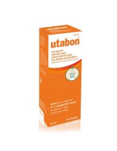 Utabon Adultos 0.5 mg/ ml Nebulizador Nasal con Bomba Dosificadora 15 ml
