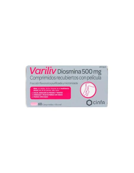 Variliv Diosmina Cinfamed 500 mg 60 Comprimidos