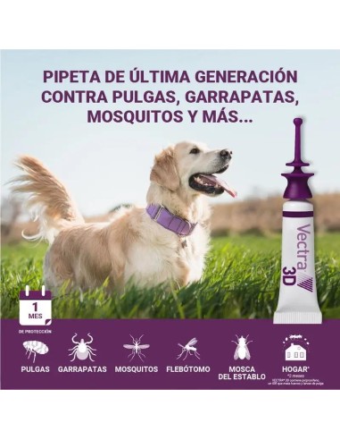 Vectra 3D Perro 4-10 kg 3 Pipetas