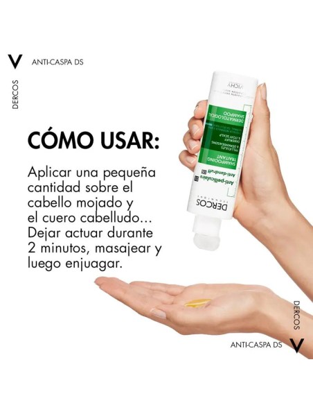 Vichy Dercos Technique Champú Anticaspa Grasa, 390 ml