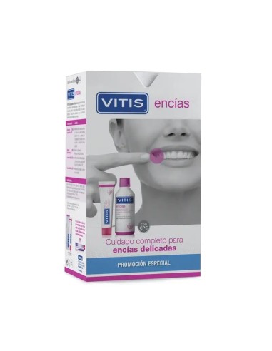 VITIS Pack Encías Pasta Dentífrica 100 ml + Colutorio 500 ml