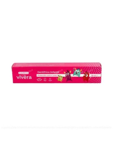 Vivera Dentífrico Infantil Fresa, 50 ml