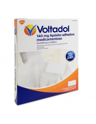 Voltadol 140 Mg, 10 apositos adhesivos medicamentosos
