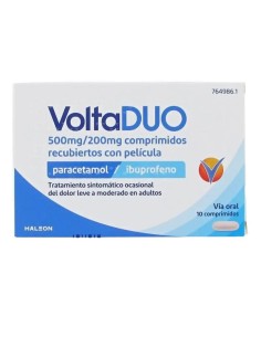 Voltaduo 500 Mg/200 Mg, 10 comprimidos