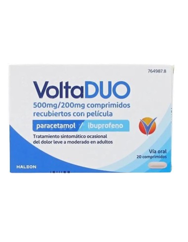 Voltaduo 500 Mg/200 Mg, 20 comprimidos
