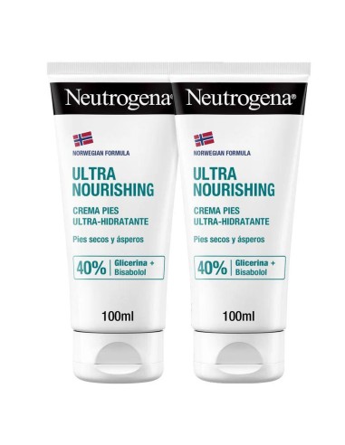 Neutrogena, Crema Ultra-Hidratante Para Pies Secos, Talones Agrietados Pack De 2 X 100Ml