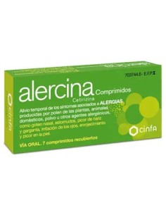 Alercina 10 mg 7 Comprimidos Recubiertos