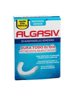Algasiv Almohadillas Adhesivas Protesis Inferior 30 Unidades 2