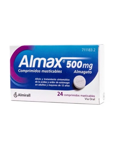 Almax 500 mg, 24 Comprimidos Masticables