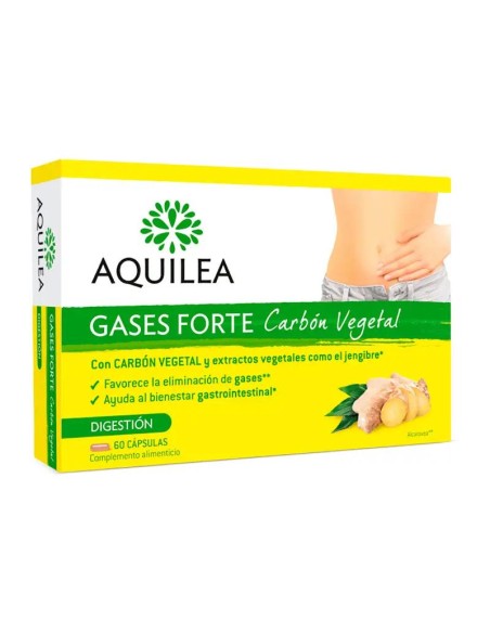 Aquilea Gases Forte Carbon Vegetal, 60 cápsulas