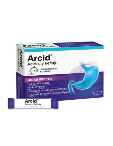 Arcid Acidez Y Reflujo, 12 sticks