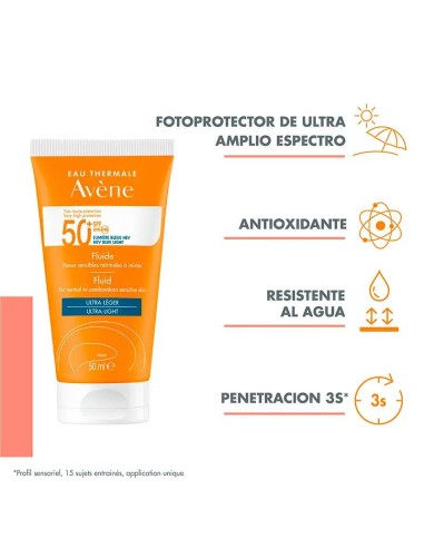 Avéne Solar Fluido SPF50+ 50 ml