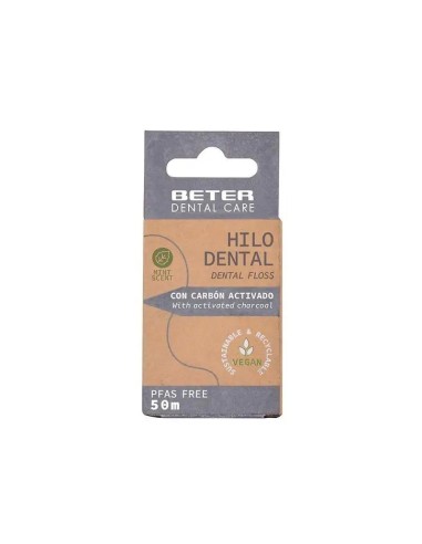 Beter Dental Care  Hilo Dental Con Carbón Activado 50 M