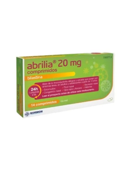 Bilastina Abrilia Normon 20 mg, 14 Comprimidos