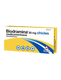 Biodramina 20 mg 6 Chicles Medicamentosos 2