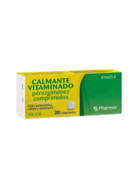 Calmante Vitaminado Perez Gimenez 20 Comprimidos