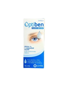 Cinfa Optiben Ojos Secos Gotas Sequedad Ocular, 15 ml
