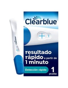 Clearblue Prueba de Embarazo con Detección Rápida, Resultado Desde Tan Solo 1 Minuto, 1 Test