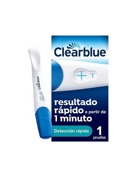 Clearblue Prueba de Embarazo con Detección Rápida, Resultado Desde Tan Solo 1 Minuto, 1 Test