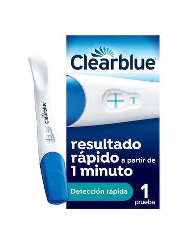 Clearblue Prueba de Embarazo con Detección Rápida, Resultado Desde Tan Solo 1 Minuto, 1 Test
