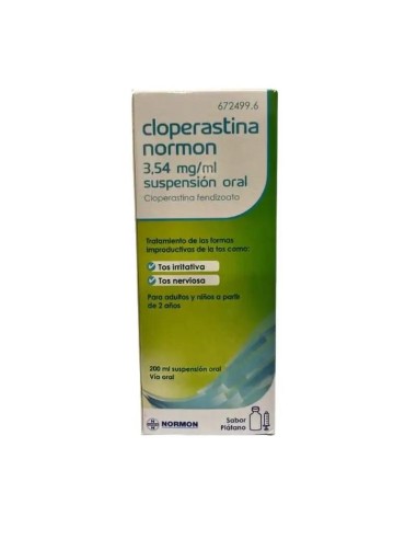 Cloperastina Normon Efg 3.54 Mg/ ml Suspension Oral 200 ml