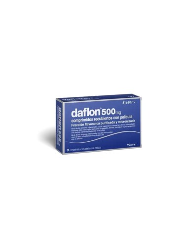 Daflon 500 mg 30 comprimidos Recubiertos